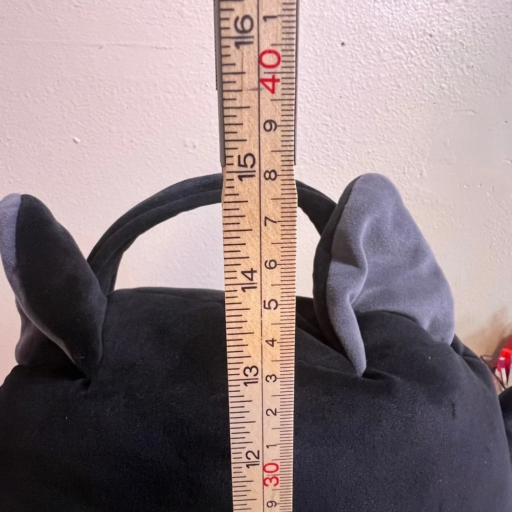 Squishmallows 12in Emily the Bat Treat Pail Black Halloween Plush Bag